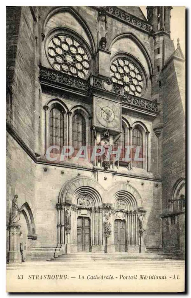 Strasbourg — Die Kathedrale — Südtor — L.L. n°43 - Vorderseite