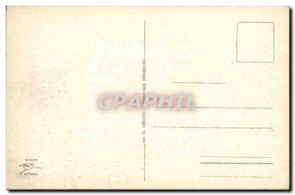 Strasbourg - Palácio dos Rohan — editor Ménaoue, n° 297 - Verso