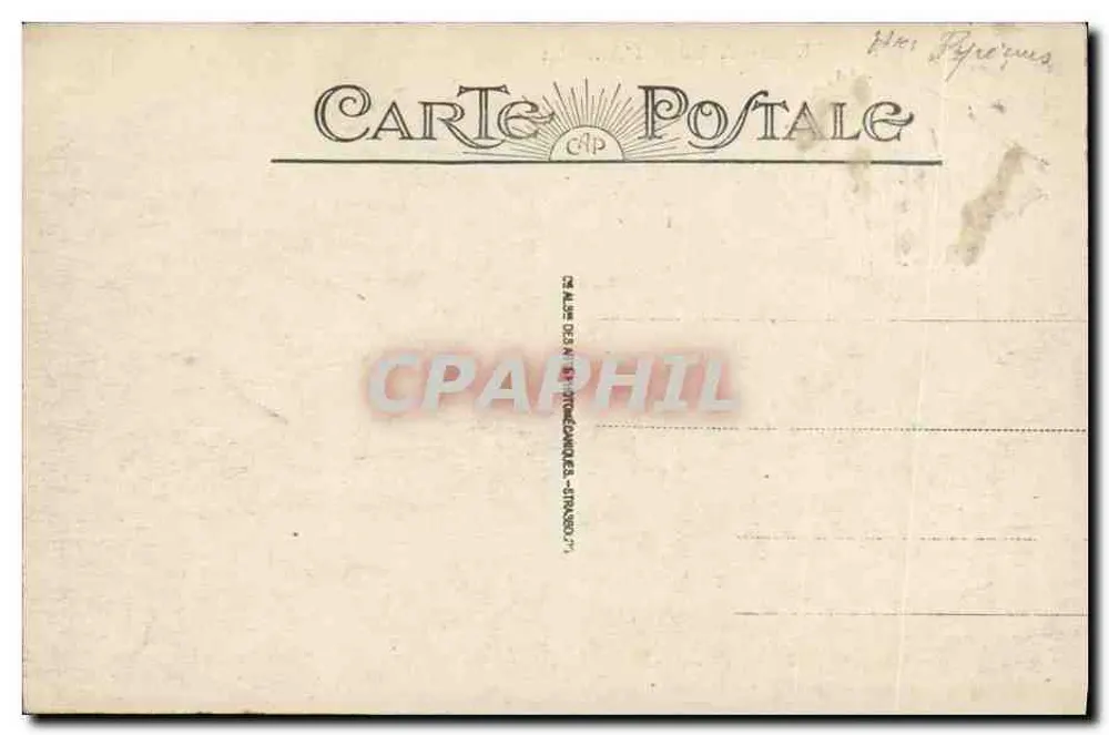 Argelès-Gazost - L'Arrieculat — editore 'Imprimerie des Pyrénées' - Verso