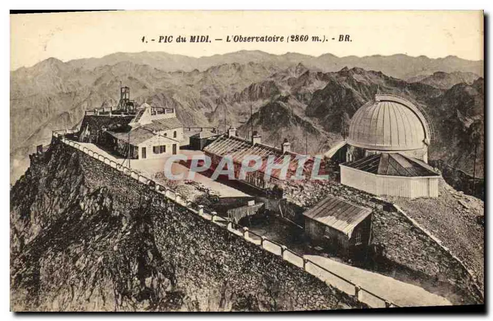 मीडी पर्वत — अवलोकन केंद्र (2860 मीटर) — ब्र. — ब्लॉक भाइयों, बोर्डेलॉन - आगे