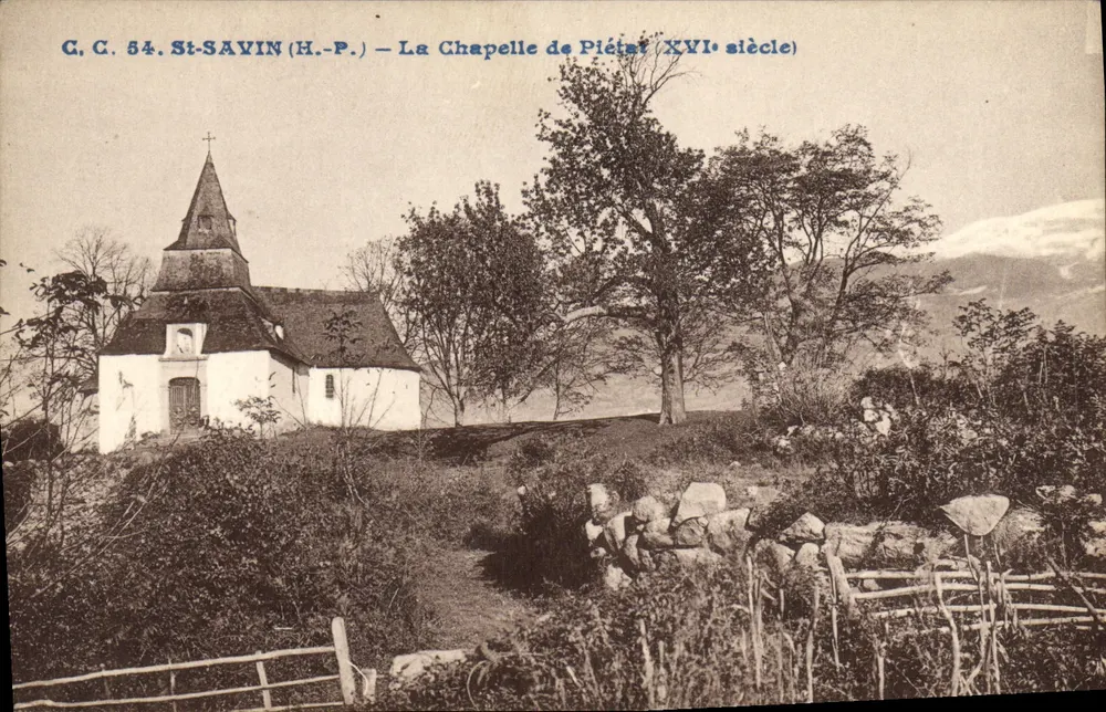 St-Savin (H.-P.) — A Capela de Piétat (século XVI) — C.C. 54 - Frente