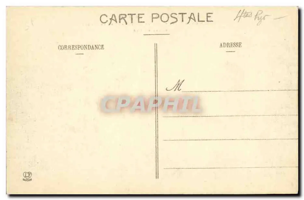 Gavarnie — Eingang zum Dorf und der Cirque — Route de Luz — Phototypie Labouche frères, Toulouse - Rückseite