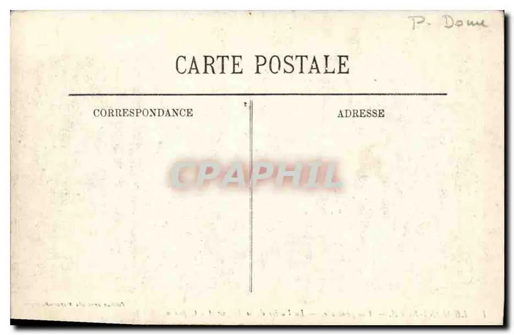 Mont-Dore — Allgemeiner Blick — Die Tal der Dogné und der Capucin - Rückseite