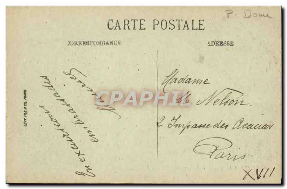 Le Mont-Dore — Le Chemin du Sancy — LL. — 94 - Verso