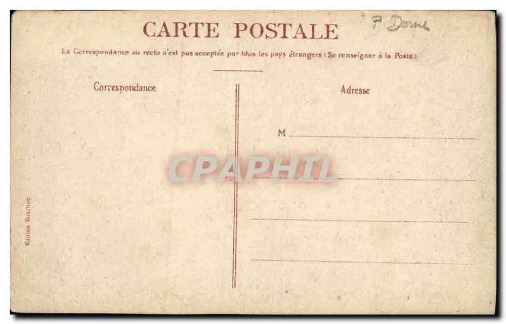 Mont Dore — Plaza Michel Bertrand — Edición Baurhooz - Reverso