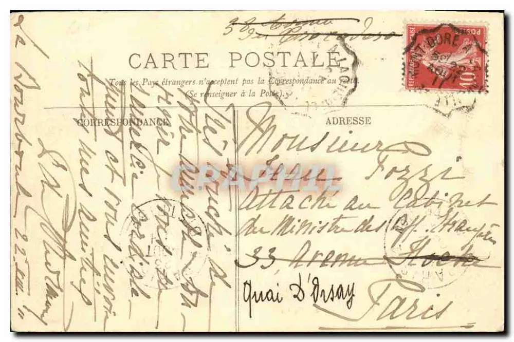 La Bourboule — Casino der Baden — onbekende uitgever, n° 29 - Achterkant