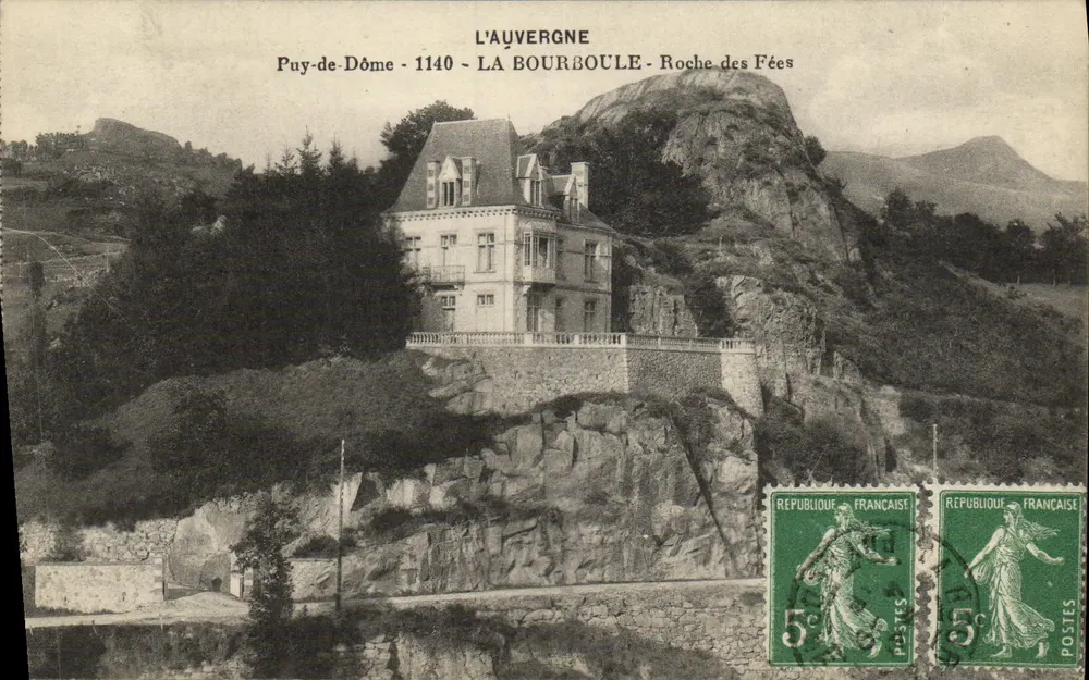 La Bourboule - Roche des Fées — Puy-de-Dôme — editor não identificado, número de série não visível - Frente