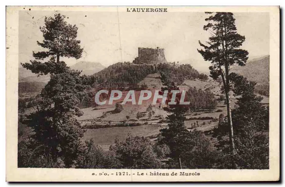 O castelo de Murois — A Auvergne — editor J. Ollier - Frente
