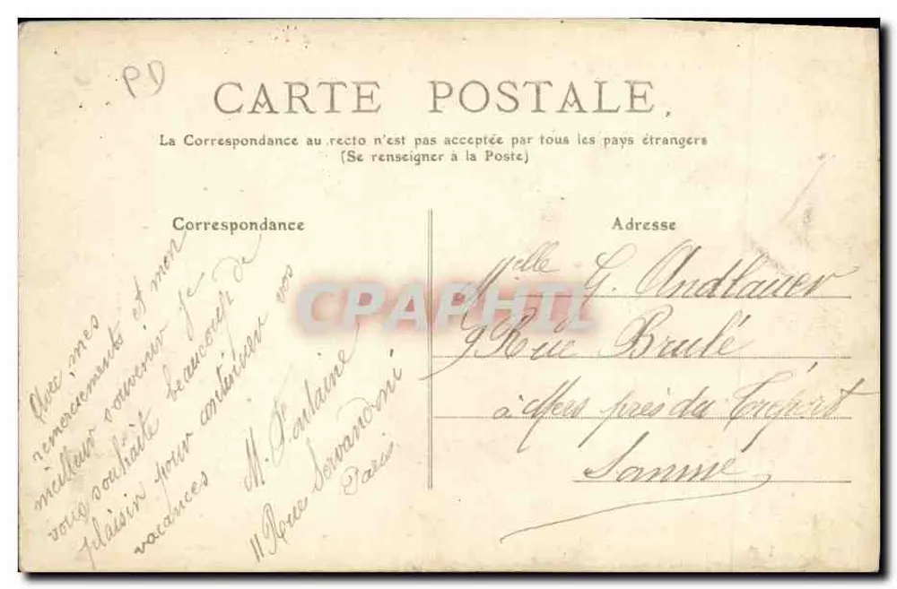 Chouvigny und das alte Schloss — Die malerische Auvergne — Edition V.U.C. - Rückseite