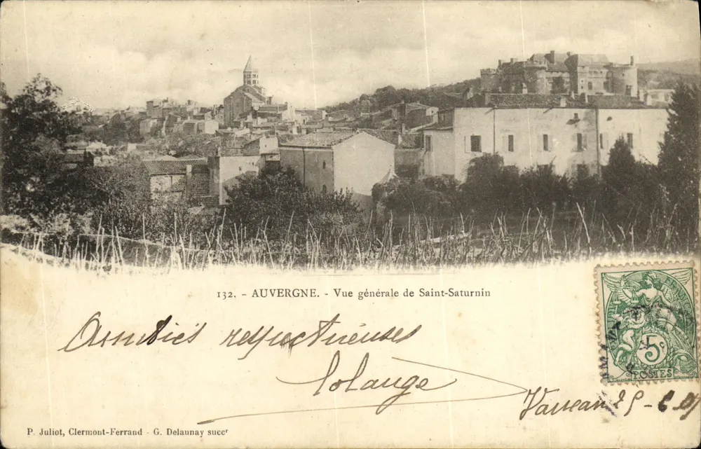 Saint-Saturnin - Allgemeiner Blick - P. Juliot, Clermont-Ferrand - G. Delaunay - Vorderseite