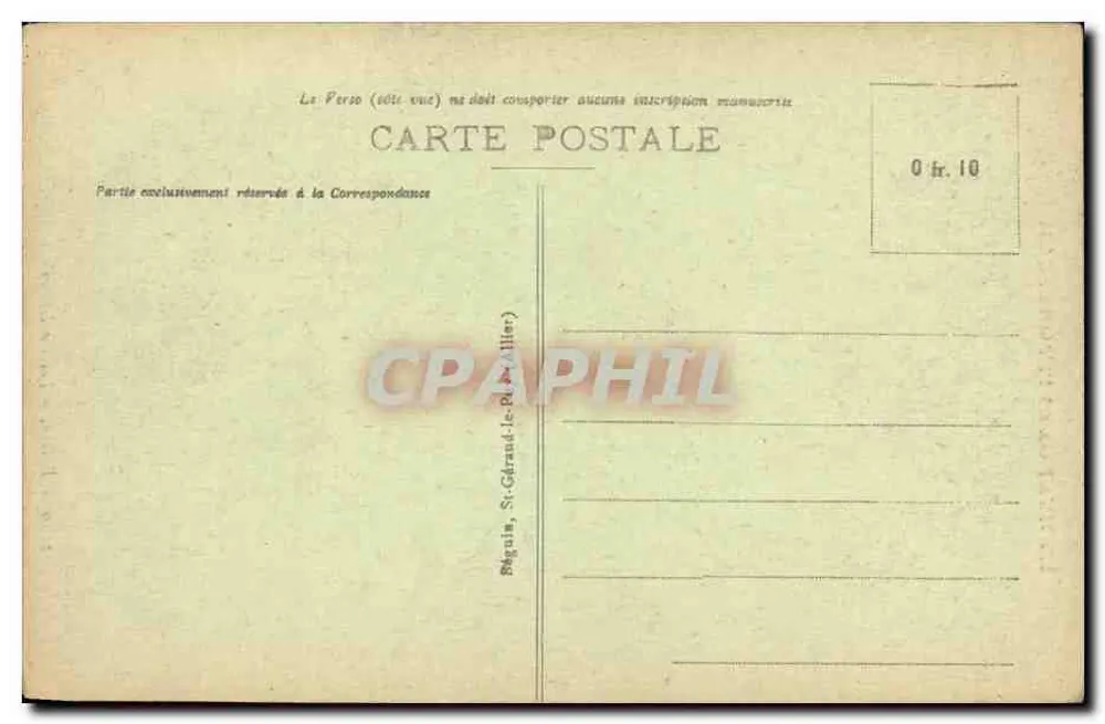 Riom - As Cariatides — A Auvergne pitoresca — Ideal - Verso