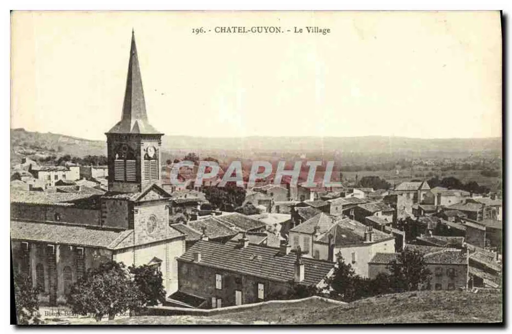 Châtel-Guyon — O Village — Bousc. Béhens & Cie, n°196 - Frente