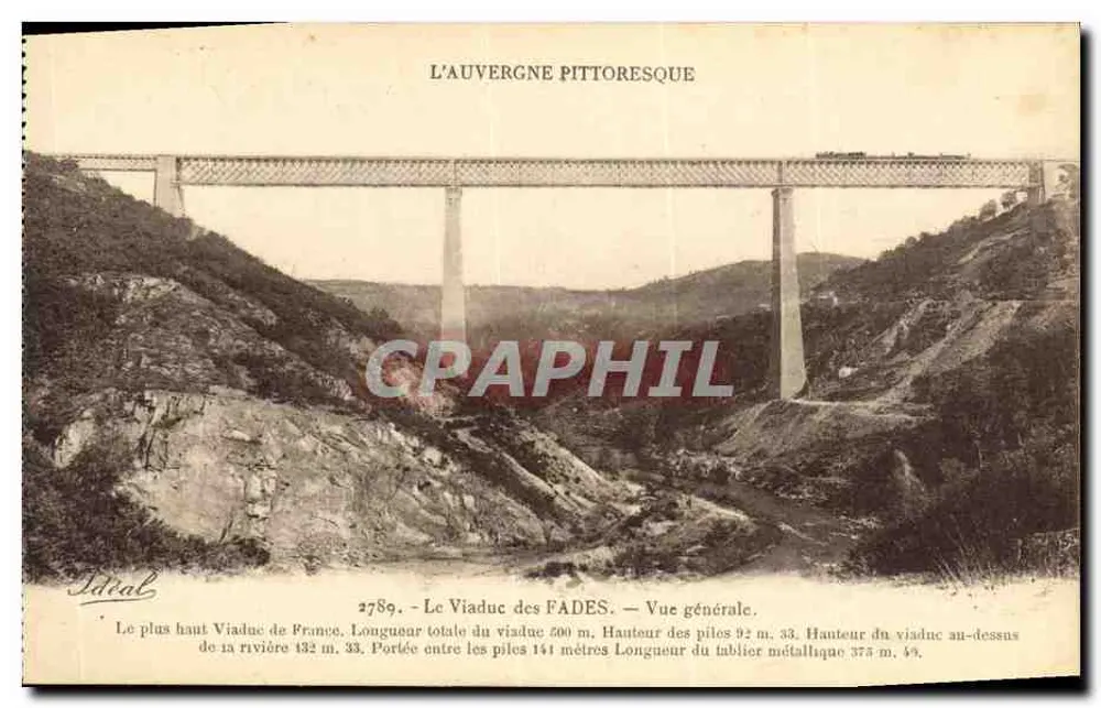 Der Viadukt der Fades — Allgemeiner Blick — Verlag Ideal, Nr. 2789 - Vorderseite