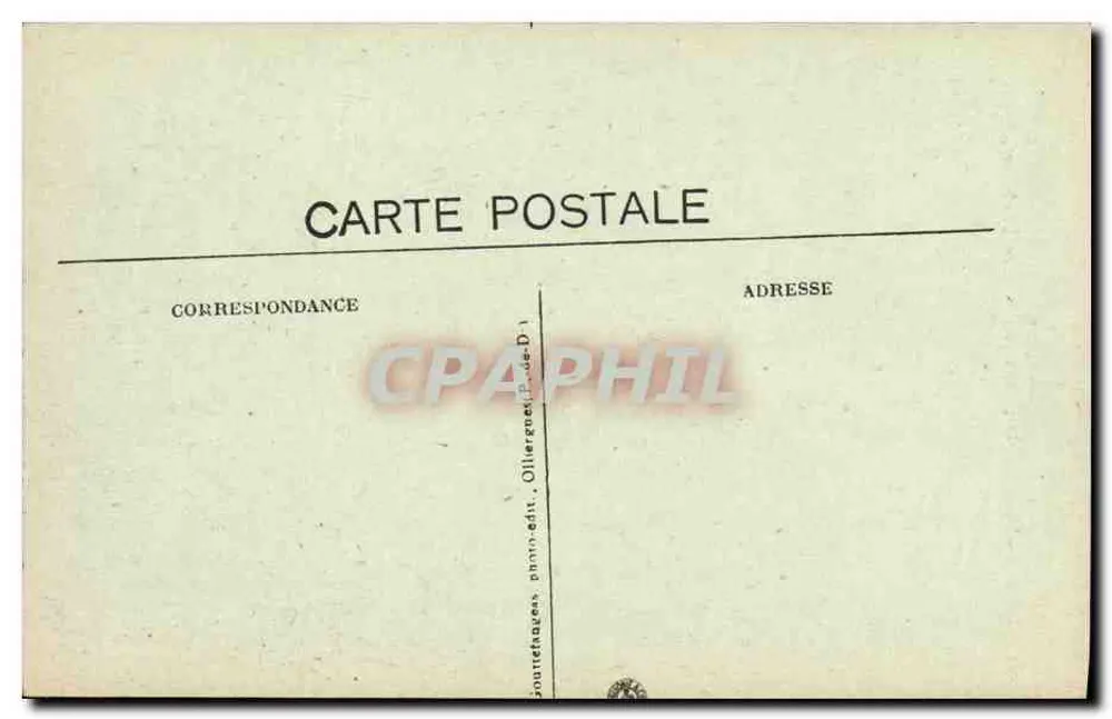 Tal der Durolle am Pont de Faut-Martel — Auvergne — G. d'O. - Rückseite