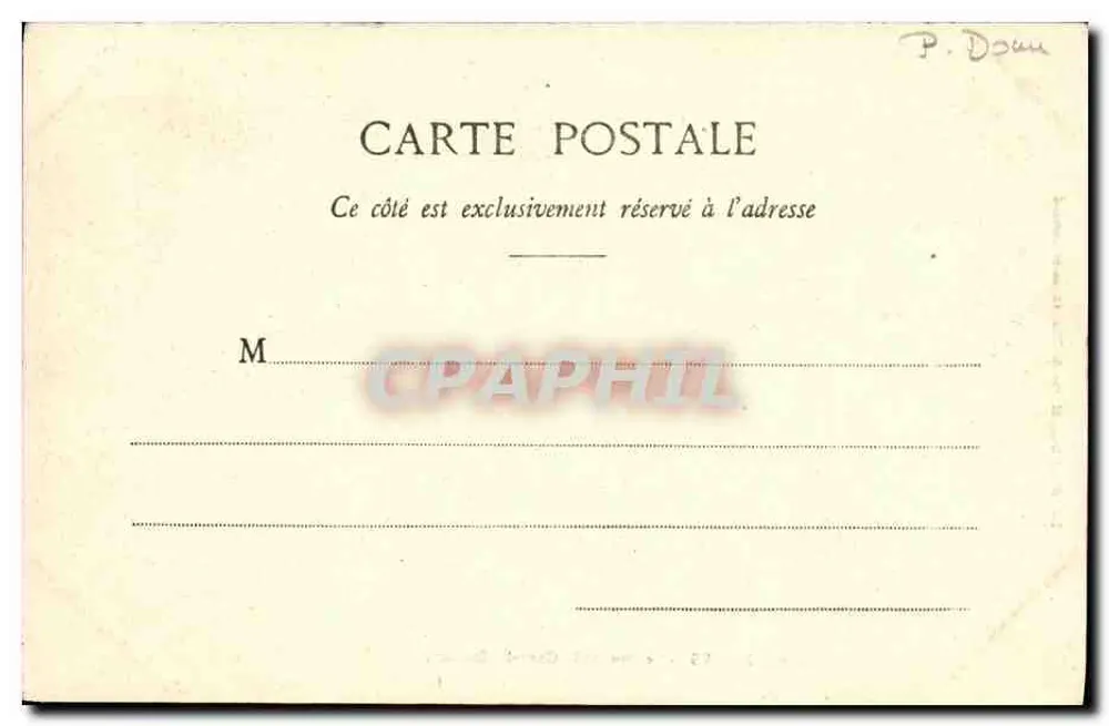 Thiers - O Ponte e a Capela de São Roque — Lib. Bouge-Déaul, 21 rua do Escudo, Clermont-Ferrand - Verso