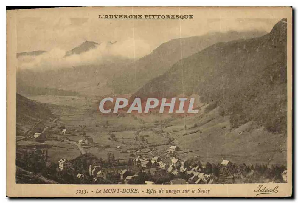 O Mont-Dore — Efeito de nuvens sobre o Sancy — Ideal - Frente