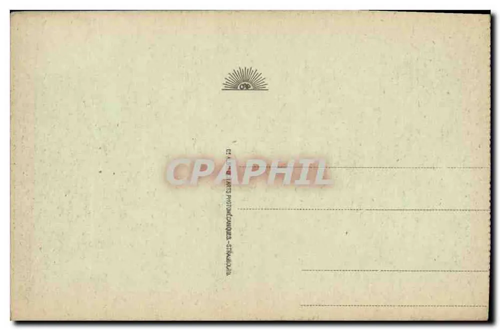 Cauterets - O Gouffre do Marosdon — Editor: C.P.A. Arts Photographiques, Strasbourg - Verso