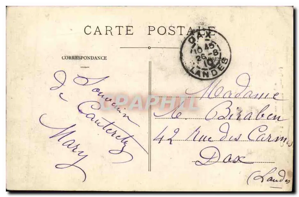 Cauterets (Alto-Pireneus) — O Ponte da Espanha — editor não visível - Verso