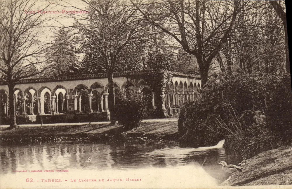 Tarbes - O Claustro do Jardim Massey — Editor Labouche Frères, n°62 - Frente