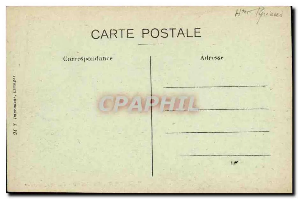 Tarbes — O Claustro — Jardim Massey - Verso