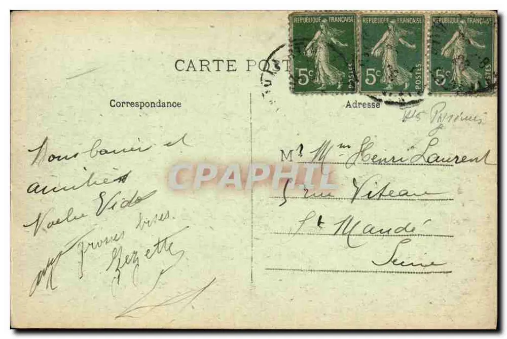 Lourdes — Statue des hl. Michael und die Allées — Verleger: Les Pyrénées, Nr. 97 - Rückseite