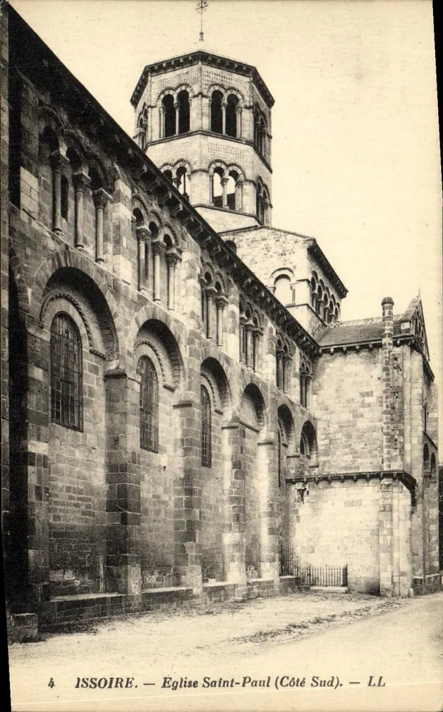 Issoire — Kerk van Sint-Paulus (Zuidkant) — LL - Voorkant