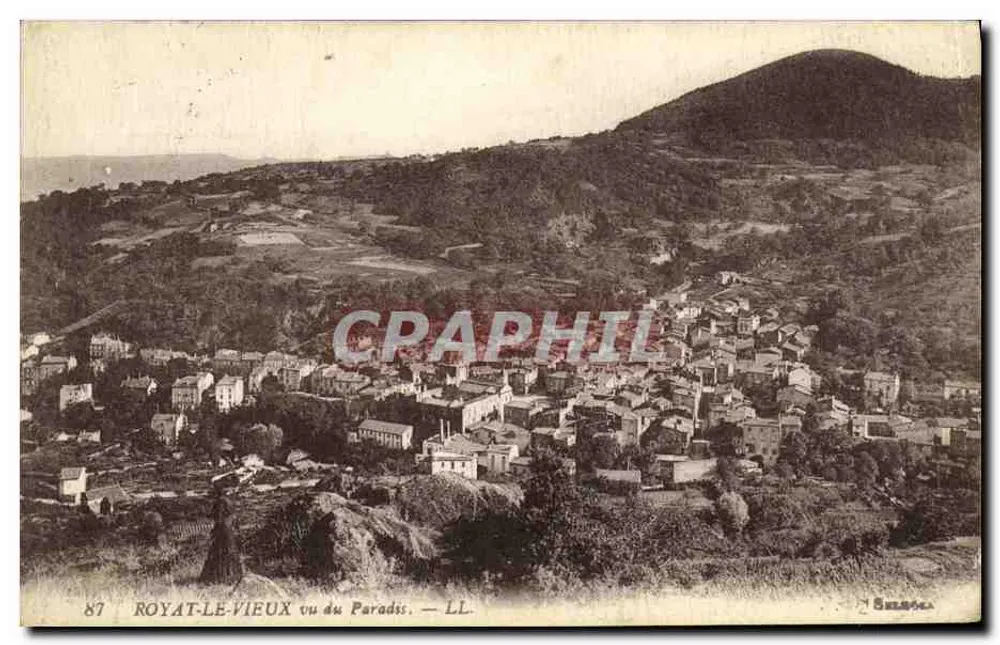 Royat-le-Vieux visto do Paradis — LL — Suíça - Frente