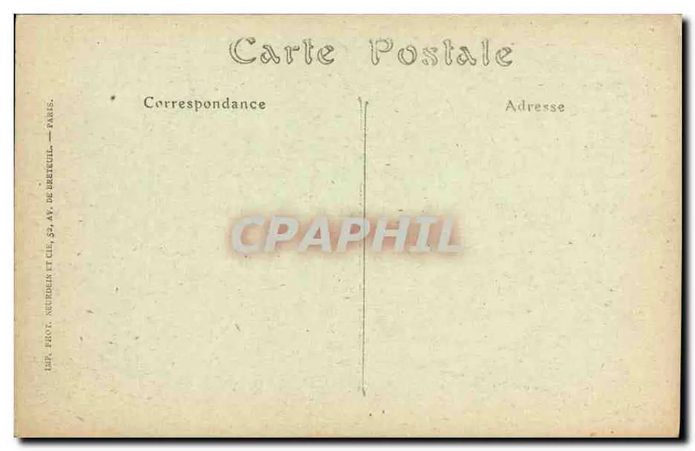 Clermont-Ferrand — Chiesa di San Giuseppe, lato dell'Abside — Editore : Neudoin et Cie, 34, av. de Breteuil, Parigi - Verso