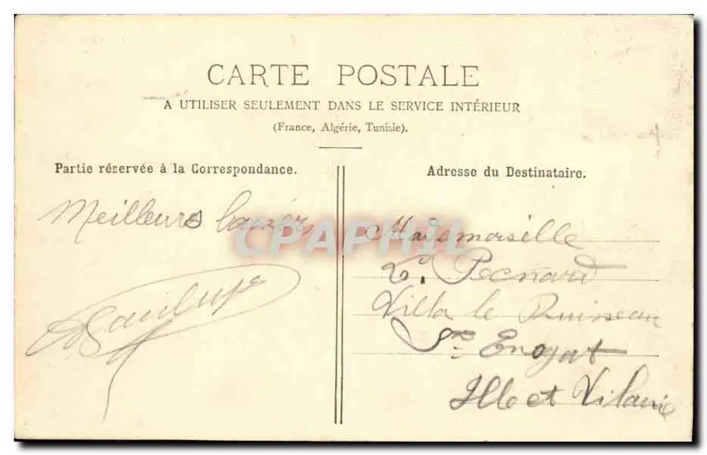 Clermont-Ferrand — Der Lecoq-Garten und die Universität — P. Julien, Clermont-Ferrand, G. Belaunay, Succe. - Rückseite
