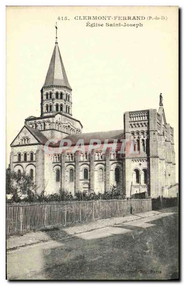 Clermont-Ferrand (P.-de-D.) — Katedra św. Józefa — L.H. Rondele, Paryż - Awers