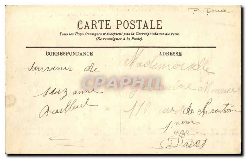 Clermont-Ferrand — Ruinen des Tempels des Merkur am Gipfel des Puy-de-Dôme — LL. — n°82 - Rückseite