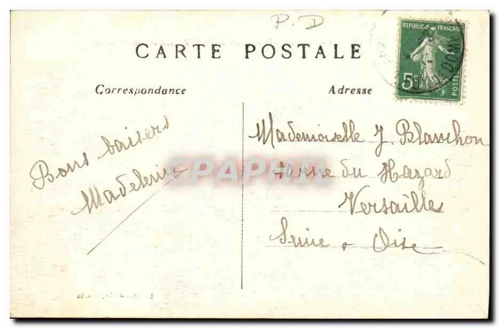 Panorama de CLERMONT-FERRAND (P.-de-D.) — vista desde L'Étrondelle — editor L'Étrondelle, Paris — n° 3884 - Verso