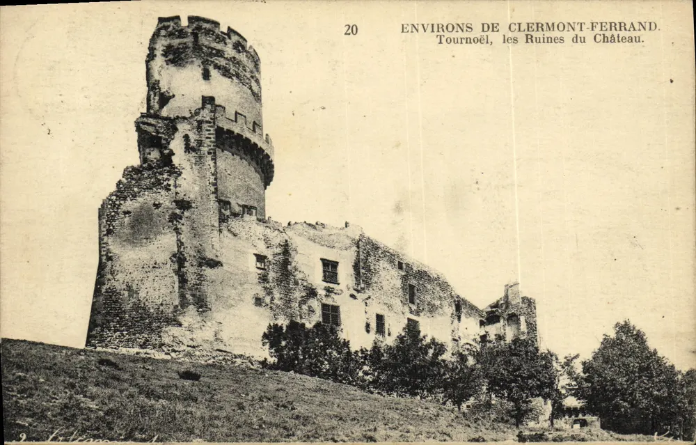 Tournœl, die Ruinen des Schlosses — Umgebung von Clermont-Ferrand — Neuberg Frères, Nr. 20 - Vorderseite
