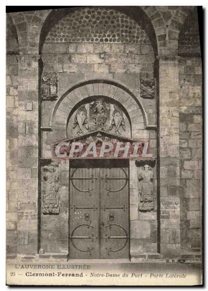 Clermont-Ferrand — Notre-Dame du Port — Seitenportal — L'Auvergne Illustrée, Nr. 25 - Vorderseite