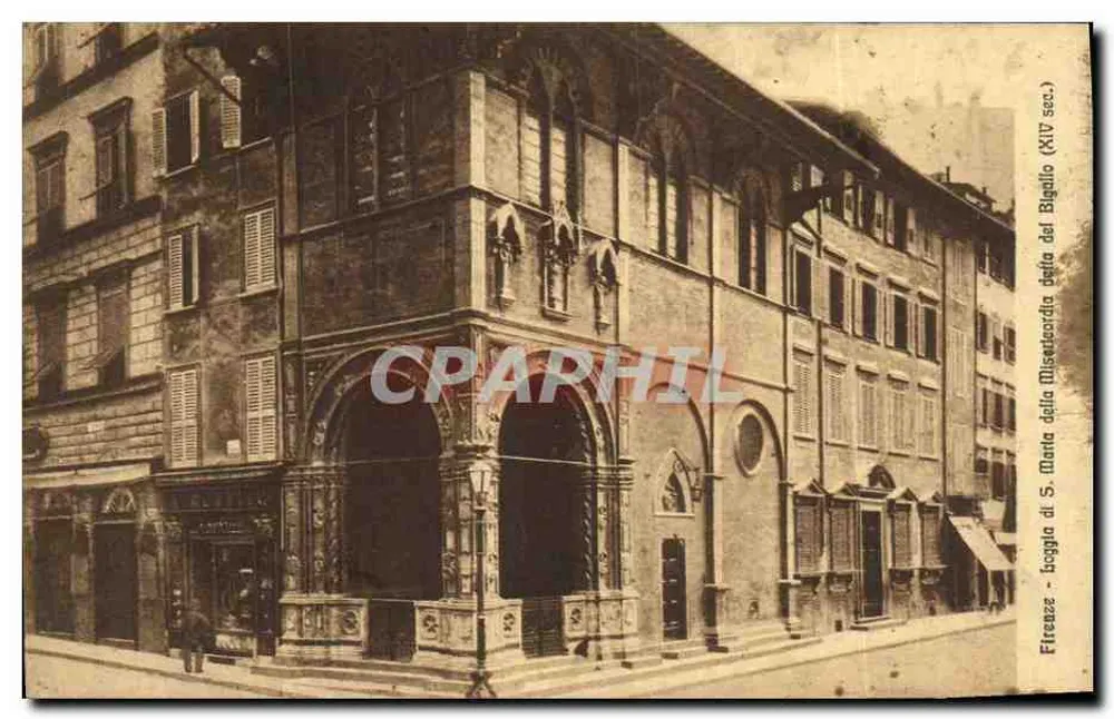 Firenze - Loggia di S. Monte della Misericordia della Bigallo (XIV sec.) - Frente