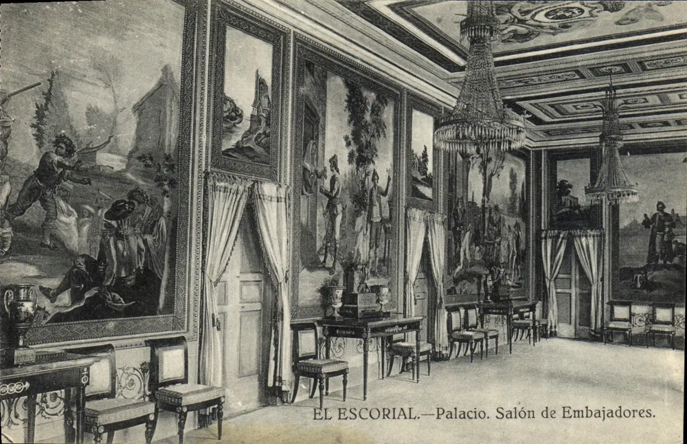 El Escorial — Palácio. Salão dos Embaixadores. - Frente