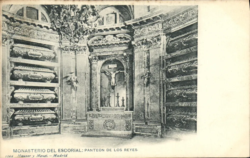 Kloster El Escorial: Pantheon der Könige — Hauser y Menet, n° 1102 - Vorderseite
