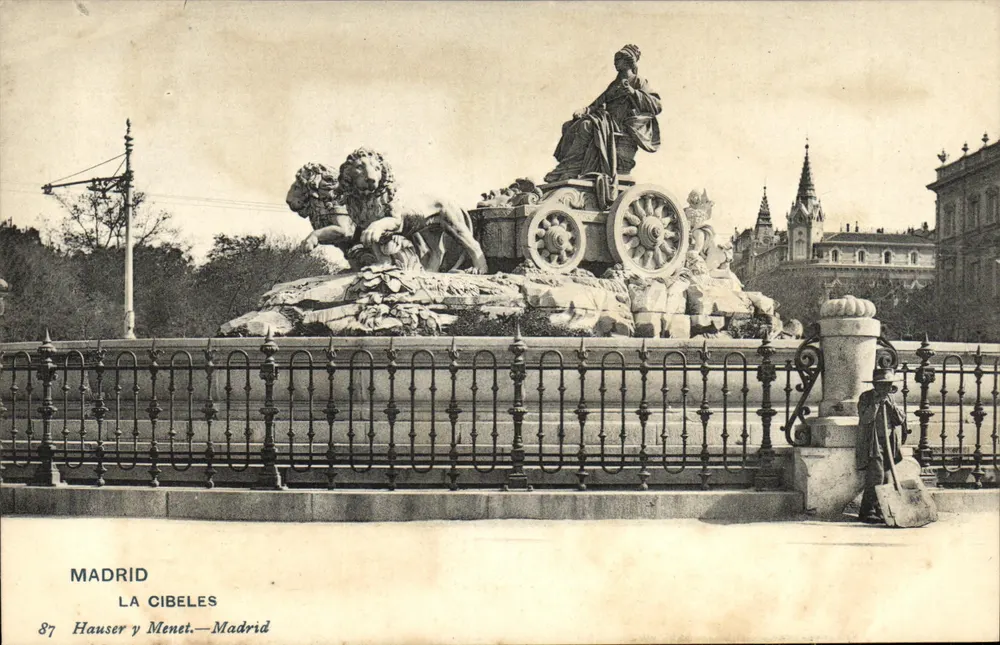 Madrid — A Cibeles — Hauser y Menet, n°87 - Frente