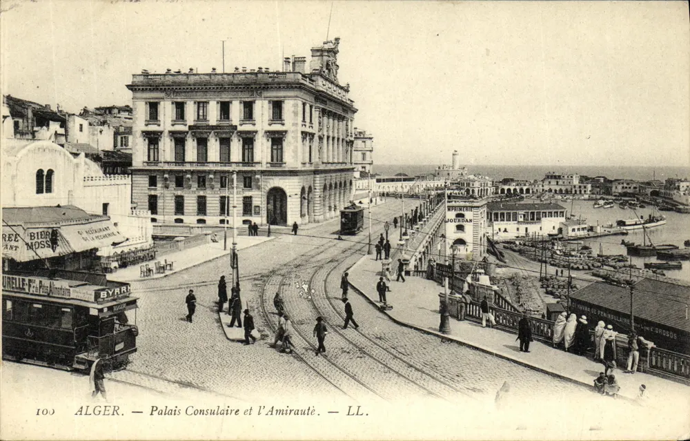 Argel — Palacio Consular y la Armada — LL. - Anverso