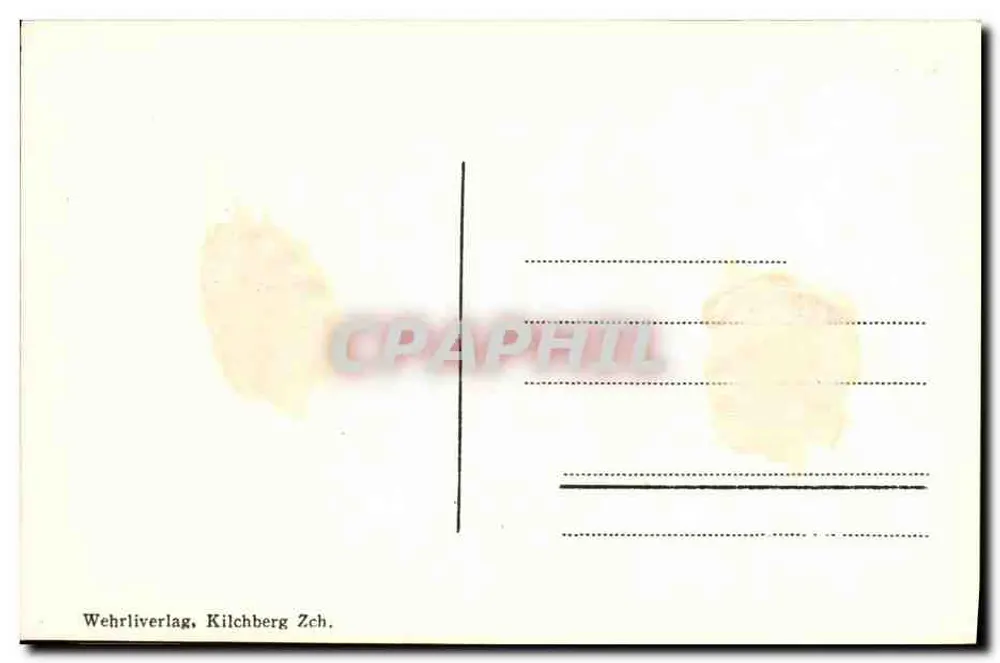 Julier-Hospiz — vista do colo com edifícios e veículo — Wehrli Verlag, Kilchberg Z.ch. - Verso