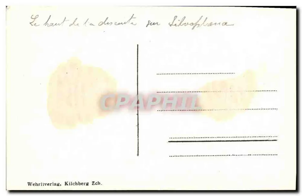 Post-Auto an der Julierstraße — 21.9.1924 — Wehrli Verlag, Kilchberg ZH - Rewers