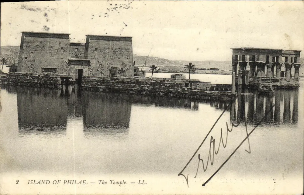 Insel Philae — Der Tempel — LL - Vorderseite