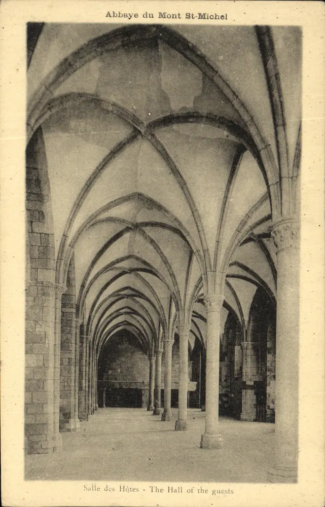 Abbaye du Mont-Saint-Michel — Salle des Hôtes — Éditeur non identifié, n° de série non visible - Recto