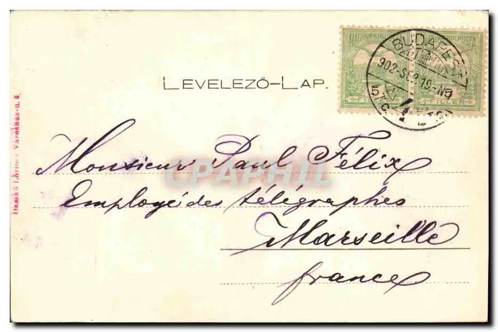 Honneur et Gloire — 100º aniversário da nascimento de L. Kókuth — editor Rákás, n° 10 - Verso