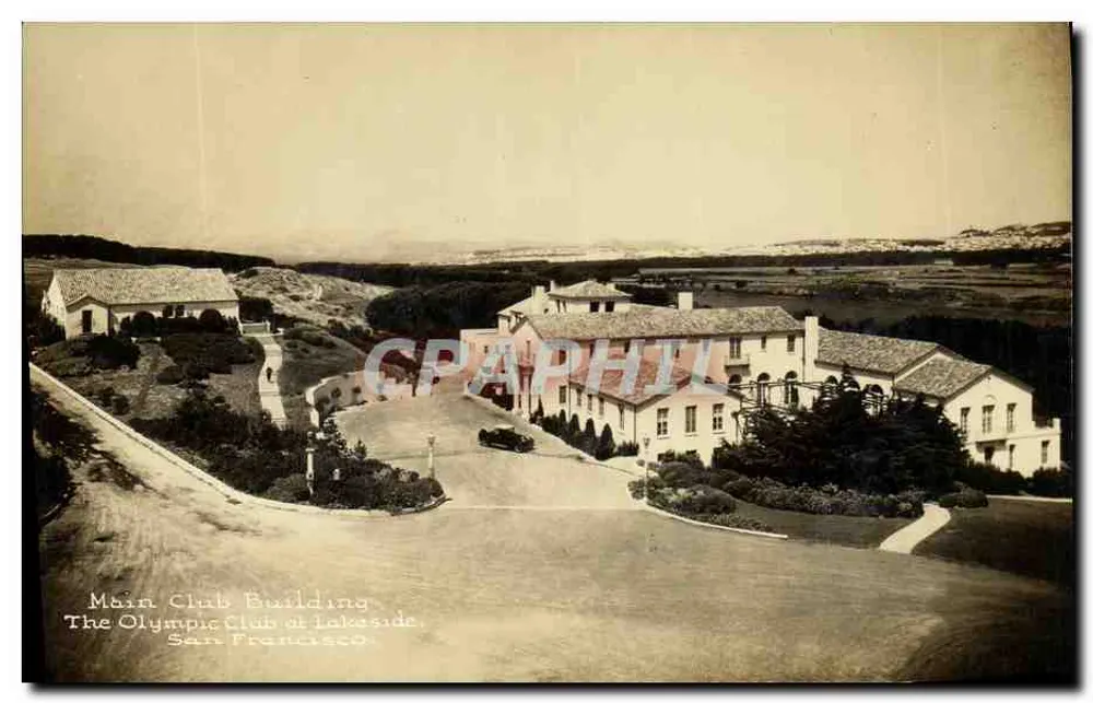 Hauptgebäude des Olympic Club in Lakeside — San Francisco - Vorderseite