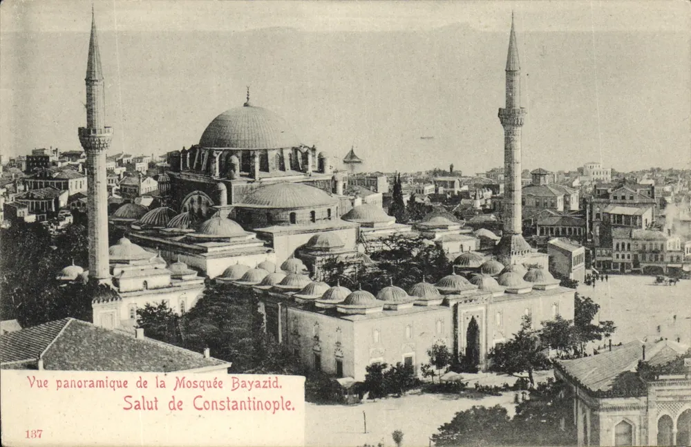 Moschee Bayazid — Panoramablick — Konstantinopel, Nr. 137 - Vorderseite