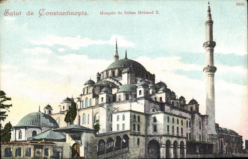 Moschee des Sultans Mehmed II — Konstantinopel — Verlag unbekannt, Seriennummer 9539 - Vorderseite
