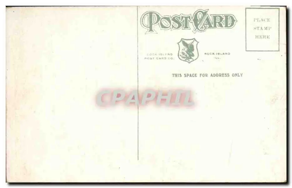 Golf Club House, Rock Island Arsenal — Rock Island Post Card Co. Nr. 8522 - Rückseite