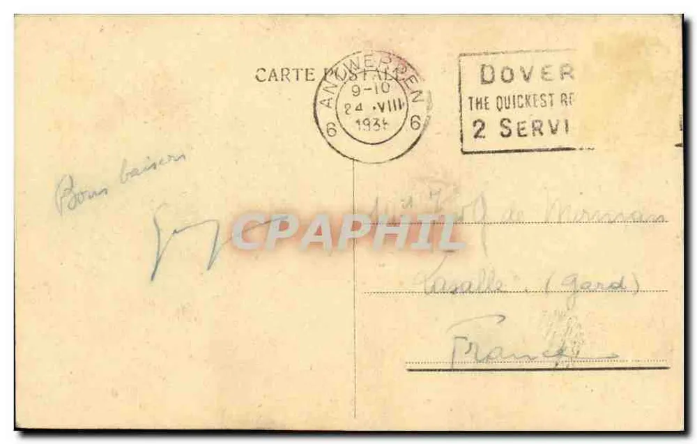 Anvers — Catedral «Descente de Croix» por Rubens — n°68 - Verso