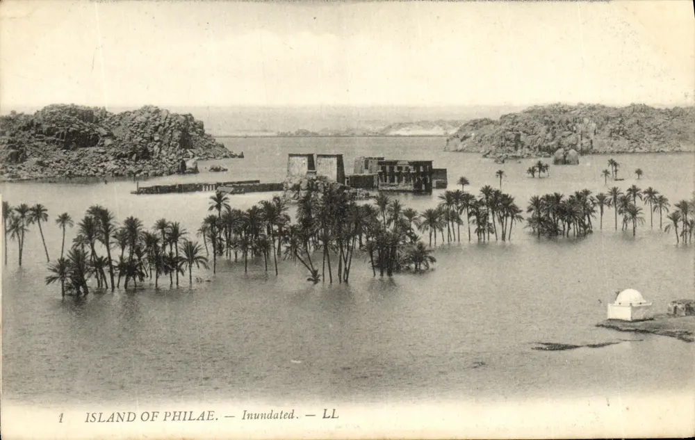 Insel Philae — Überschwemmt — LL - Vorderseite